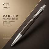 Parker Premium Series Ballpoint Pen – Dark Espresso Chiseled CT