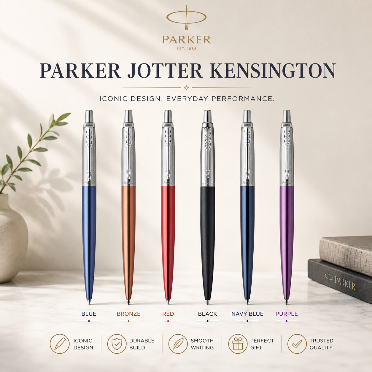 Parker Jotter Kensington Ballpoint Pen – 6 Colours | Core Series