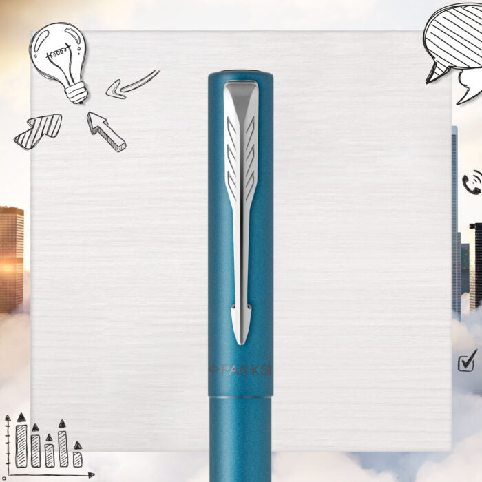 Parker Vector XL Rollerball Pen – Teal Blue