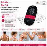 Beurer EM 59 digital TENS/EMS device with heat function, pain-relief unit