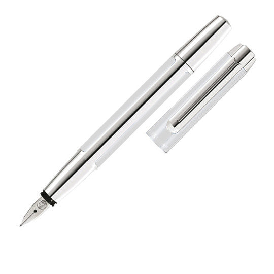 Pelikan Pura P40 Fountain Pen – Silver | Medium & Broad Nib
