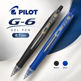 Pilot G6 Retractable Gel Pen 0.7mm Fine Point – Black & Blue Ink