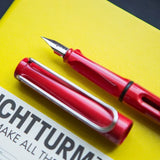 Lamy Safari Red Fountain Pen – Medium Nib