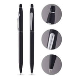 Cross Click Classic Black Ballpoint Pen – Chrome Trim (AT0622-102)