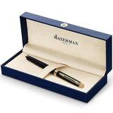 Waterman Hémisphère Fountain Pen – Black with Gold Trim
