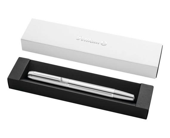 Pelikan Pura P40 Fountain Pen – Silver | Medium & Broad Nib