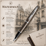 Waterman Carène Frosty Brown ST Fountain Pen – Medium Nib