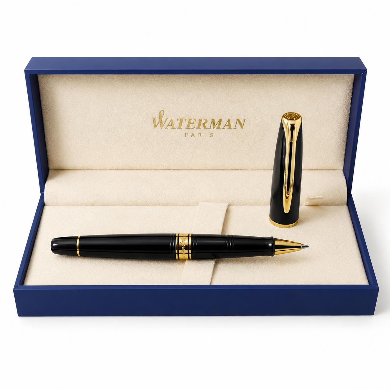Waterman Charleston Ebony Black GT Rollerball Pen