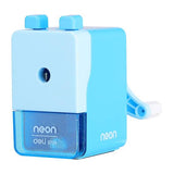 Deli E0739 Blue Rotary Pencil Sharpener | Manual Hand-Crank Pencil Sharpener