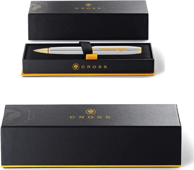 Cross Coventry Chrome & Gold-Tone Ballpoint Pen - Blue