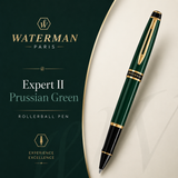 Waterman Expert II Prussian Green Rollerball Pen