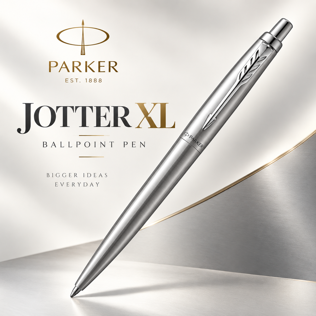 Parker Jotter XL Monochrome Silver Ballpoint Pen
