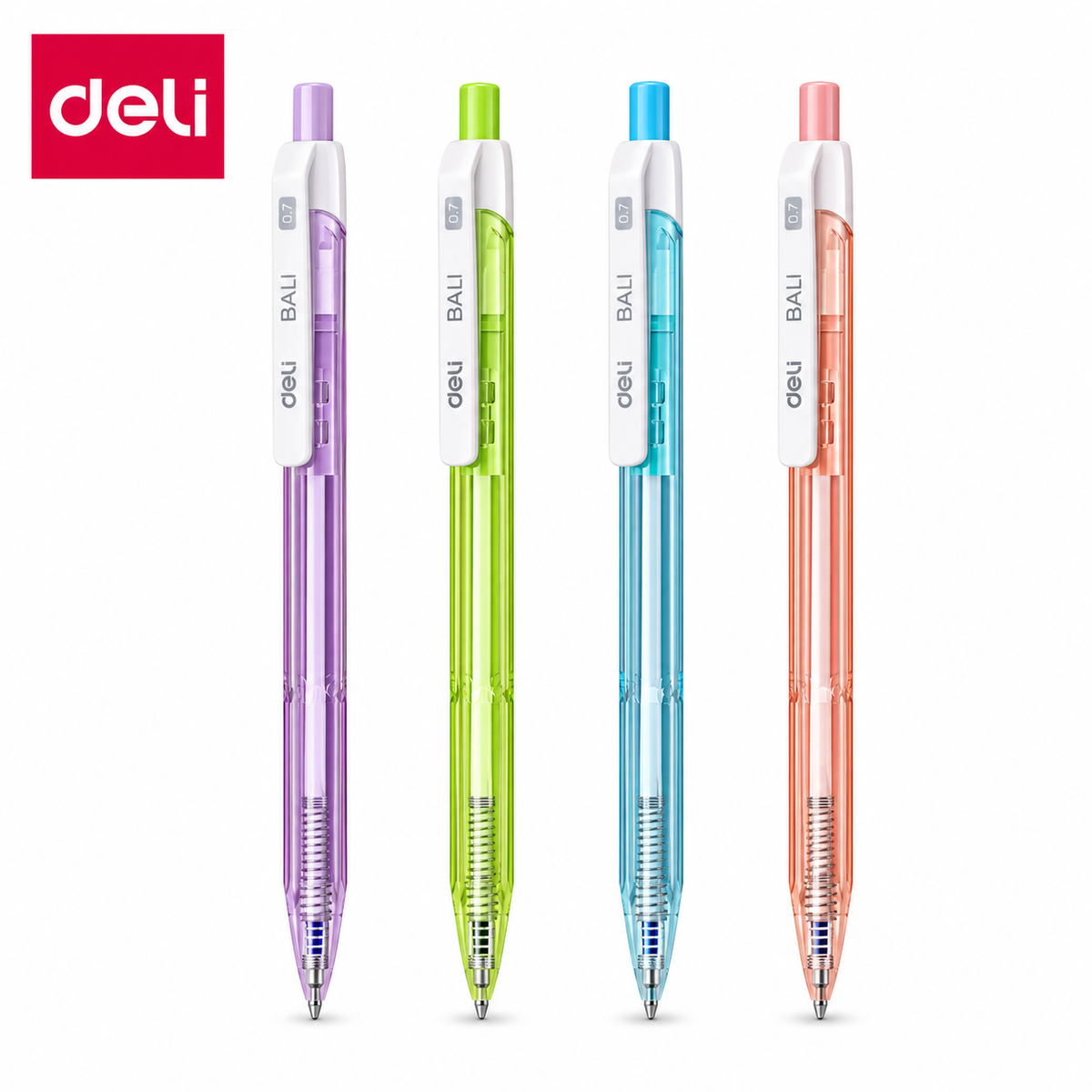 Deli Bali Q028-36 Ballpoint Pen – Blue Ink | 50-Piece Jar