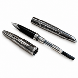 Waterman Carène Contemporary Gunmetal ST Fountain Pen – 18K Solid Gold Rhodium-Plated Medium Nib