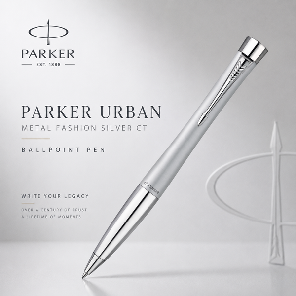 Parker Urban Metal Series Fashion Silver CT Ballpoint Pen