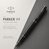 Parker IM Fountain Pen Matte Black Medium Nib