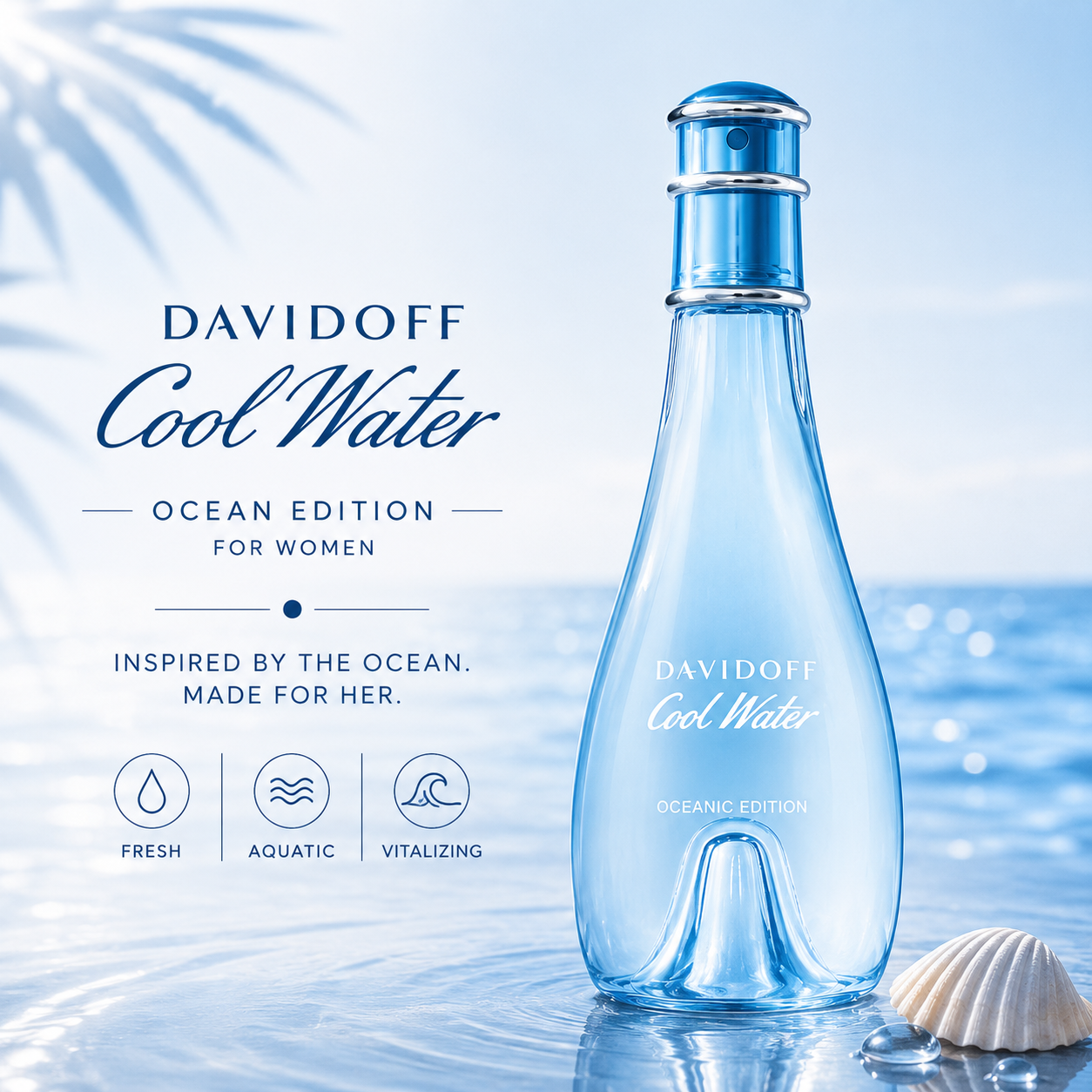 Davidoff Cool Water Ocean Edition for Women Eau de Toilette – 100ml