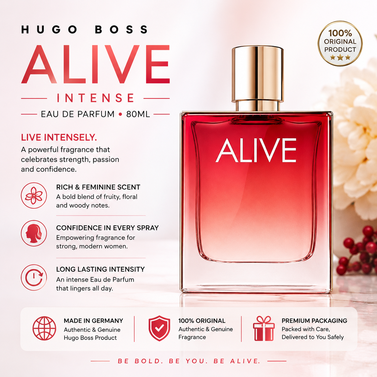 Hugo Boss Alive Intense For Women EDP 80Ml