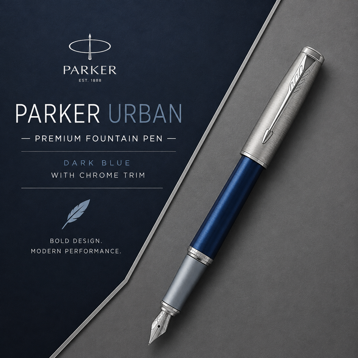 Parker Urban Premium Dark Blue CT Fountain Pen