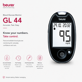 Beurer GL 44 Blood Glucose Monitor — Black (mg/dL)