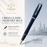 Parker Urban Classic Nightsky Blue Lacquer CT Rollerball Pen