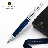 Coventry Blue Lacquer with Polished Chrome Appointments Ballpoint Pen (Blue Ink)