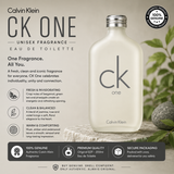 Calvin Klein CK One EDT 200ml | Unisex Fragrance