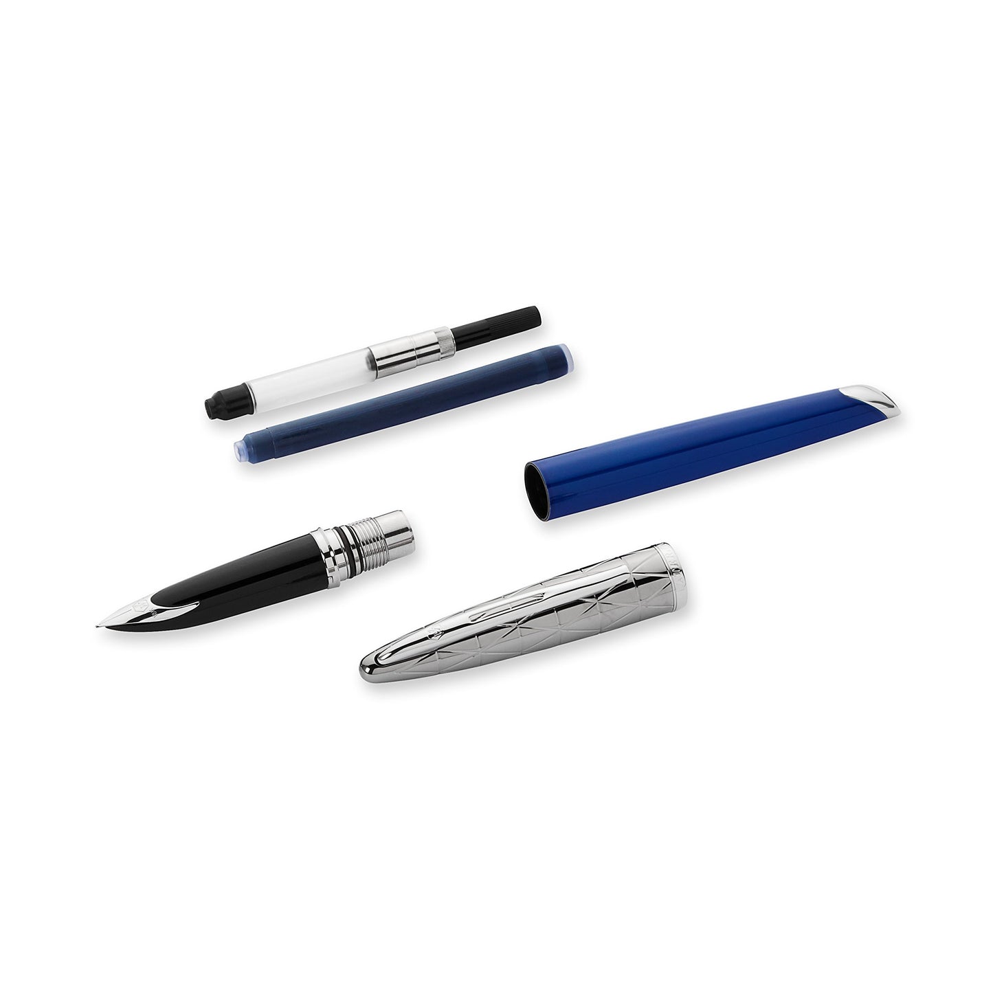 Waterman Carène Contemporary Blue & Gun Metal ST Fountain Pen