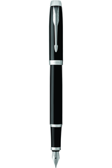 Parker IM Matt Black Chrome Tip Fountain Pen