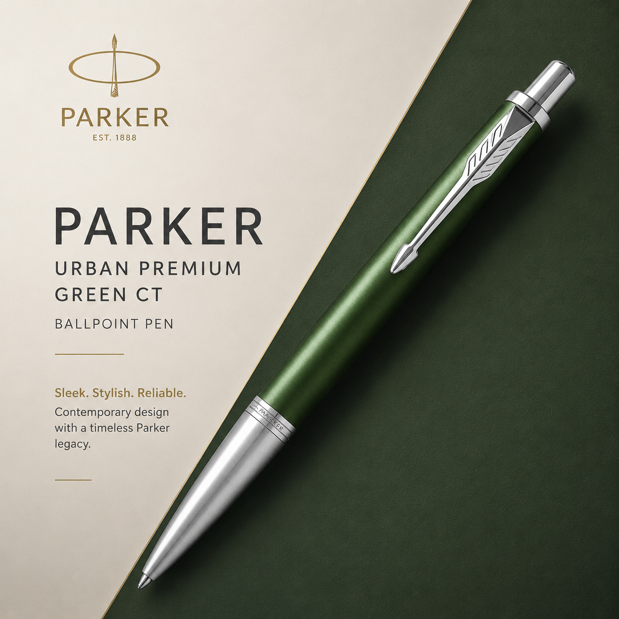 Parker Urban Premium Green CT Ballpoint Pen