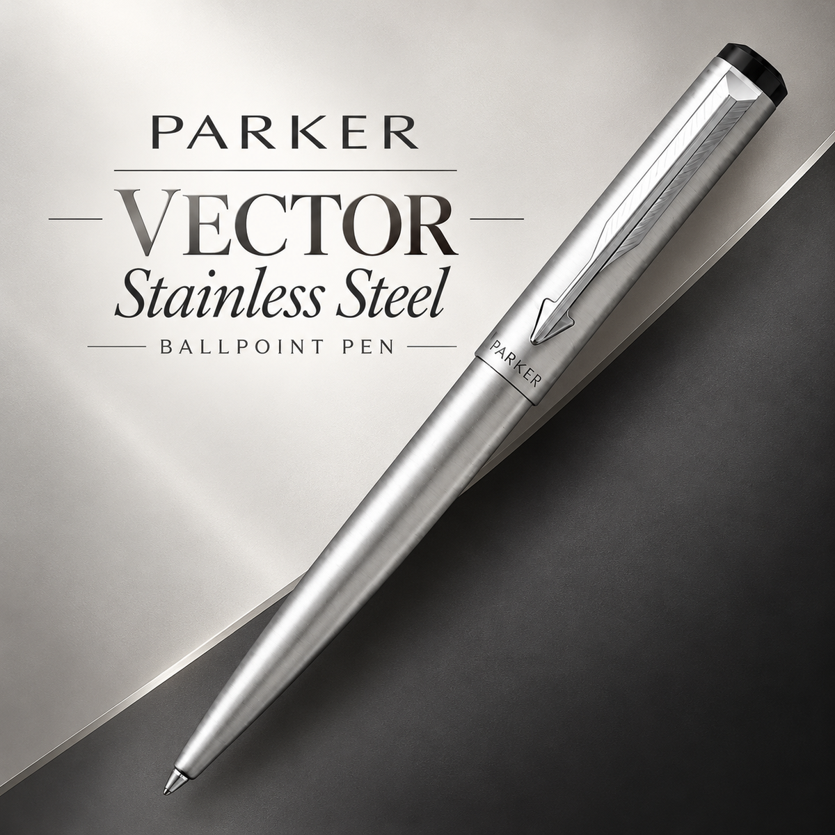 Parker Vector Stainless Steel Ballpoint Pen