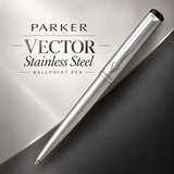 Parker Vector Stainless Steel Ballpoint Pen
