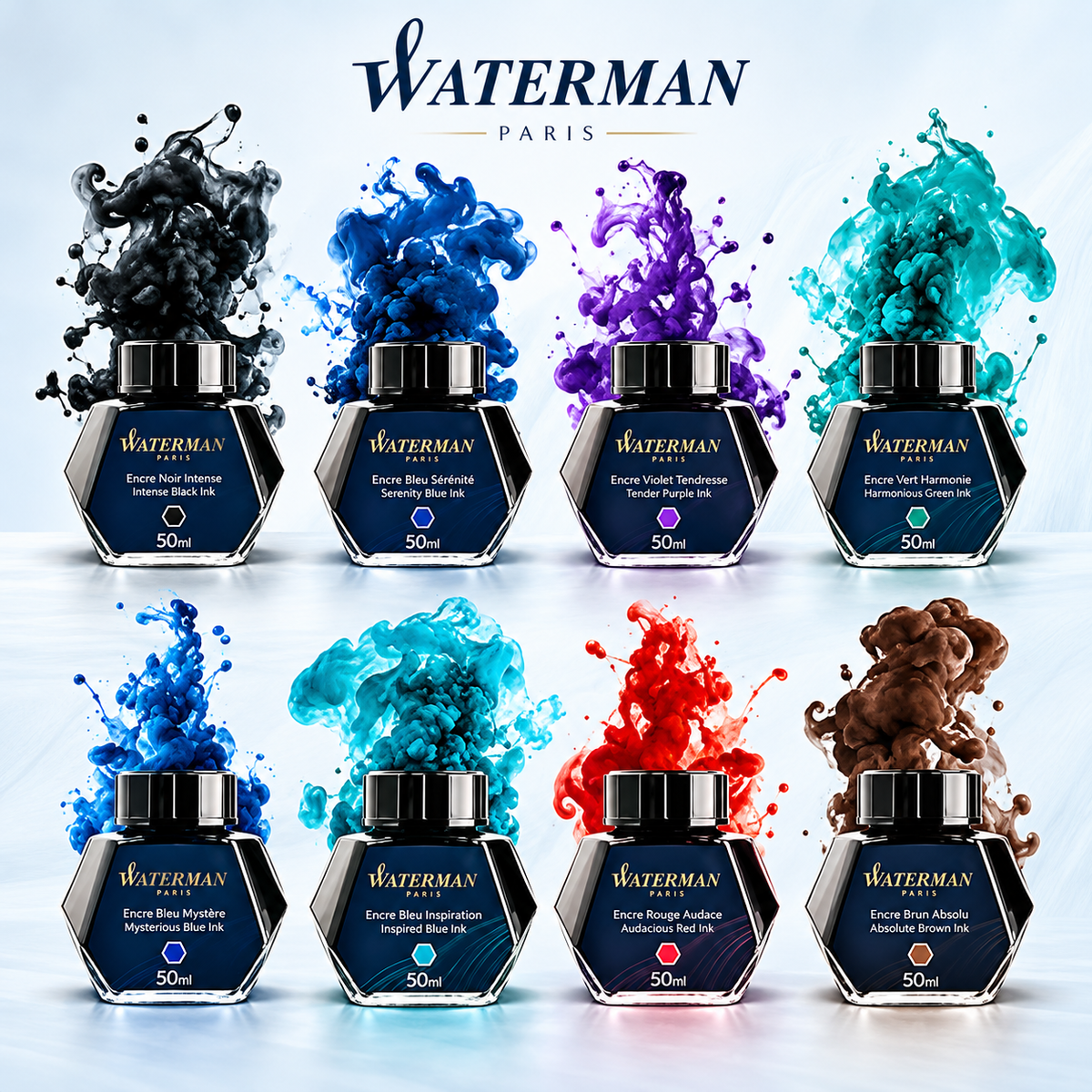 Waterman Fountain Pen Ink Bottle – 50ml
