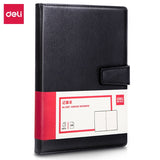 Deli E3301 Hard Leather Cover 25K Notebook – 120 Sheets