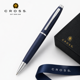 Cross Calais Matte Metallic Blue with Polished Chrome Appointments Ballpoint Pen (Blue Ink)