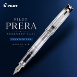 Pilot Prera Transparent Black Fountain Pen – Medium Nib