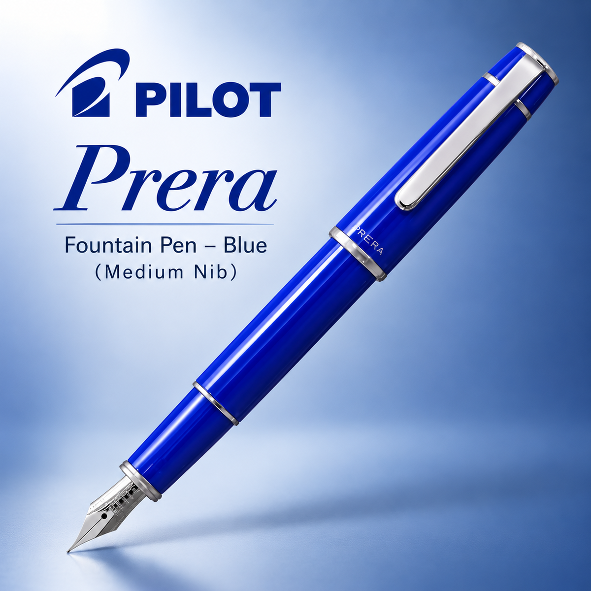 Pilot Prera Fountain Pen – Blue (Medium Nib)