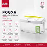 Deli E9935 Manual Cross-Cut Paper Shredder – 1 Sheet | CD & Card Shredder