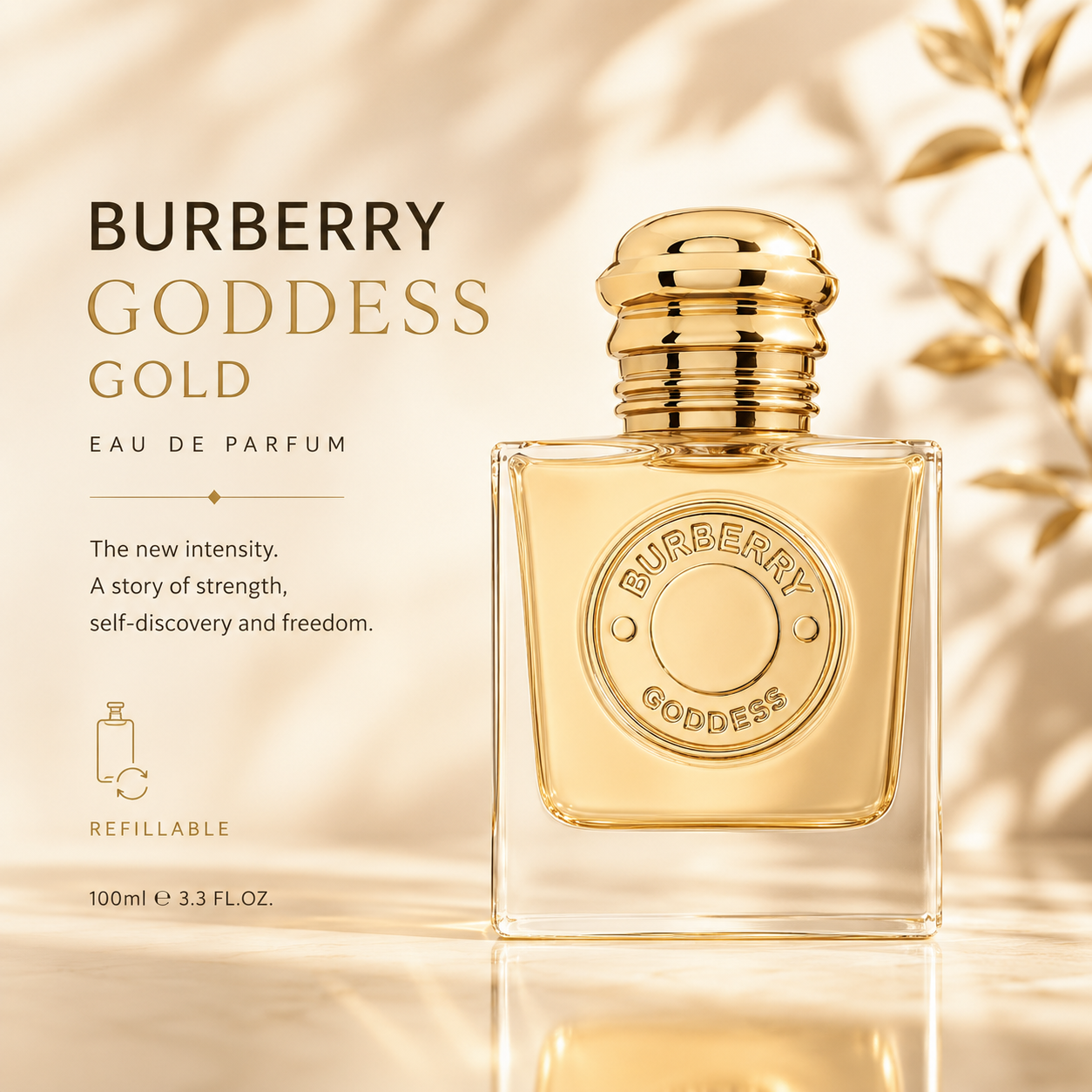 Burberry Goddess Gold Eau de Parfum 100ml – Refillable