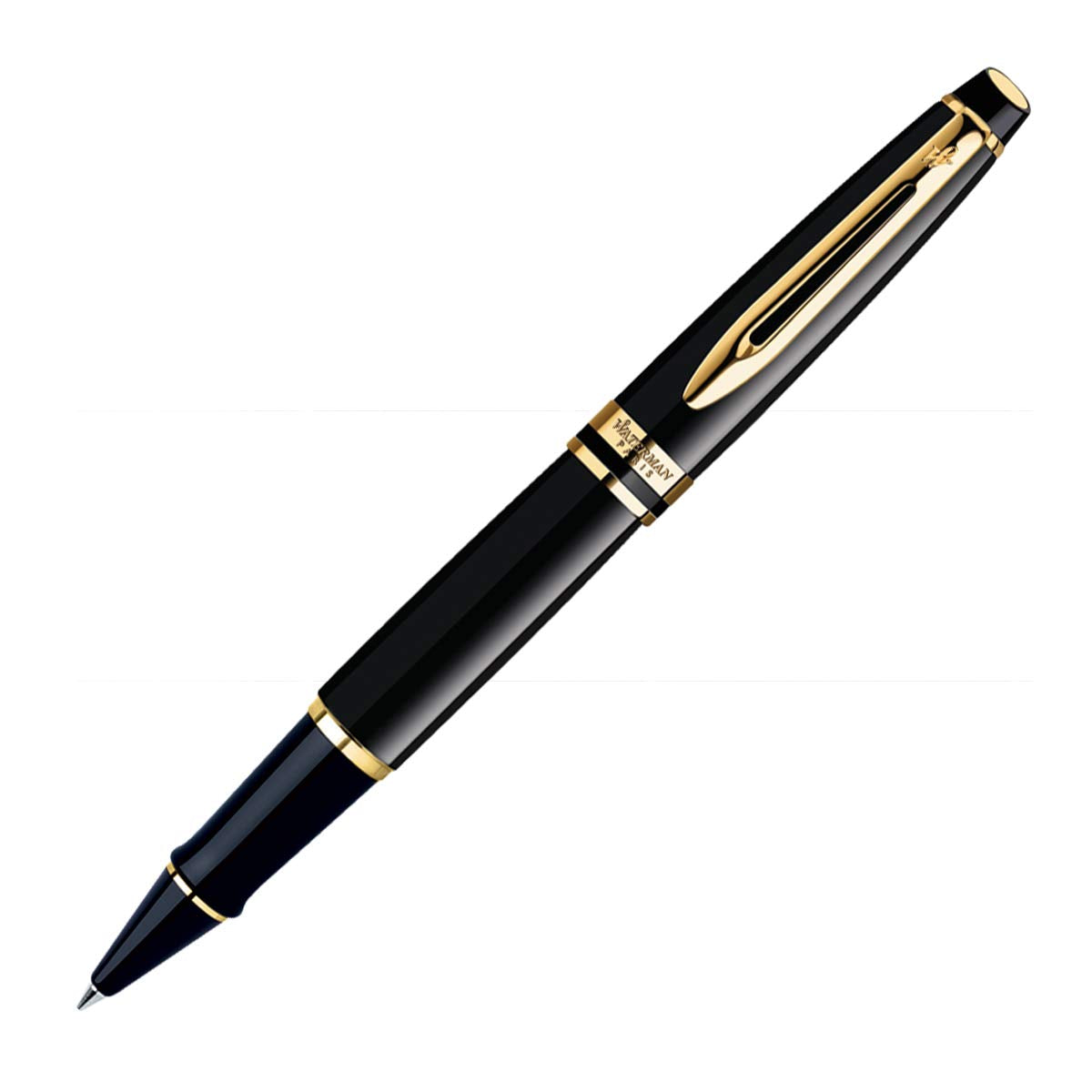 Waterman Expert Rollerball Pen – Black with Gold Trim