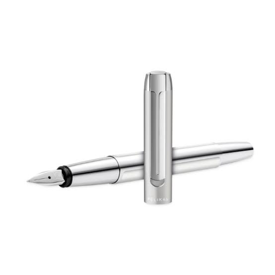 Pelikan Pura P40 Fountain Pen – Silver | Medium & Broad Nib