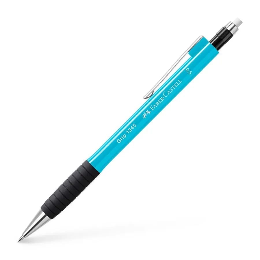 Faber-Castell Grip 1345 Mechanical Pencil – Turquoise, 0.5 mm