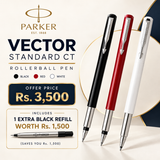 Parker Vector Standard CT Rollerball Pen – Red / Black / Blue / White