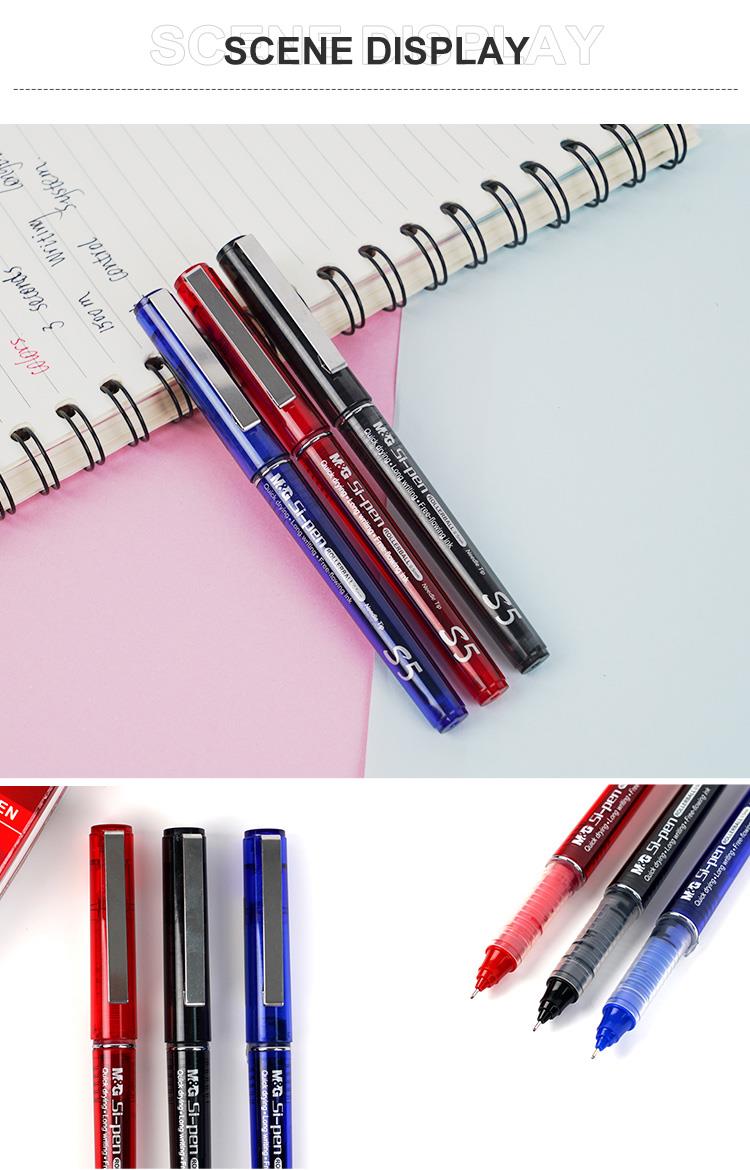 M&G S5 Roller Pen ARP41871 – 0.5mm Fine Needle Tip | Smooth Liquid Ink |