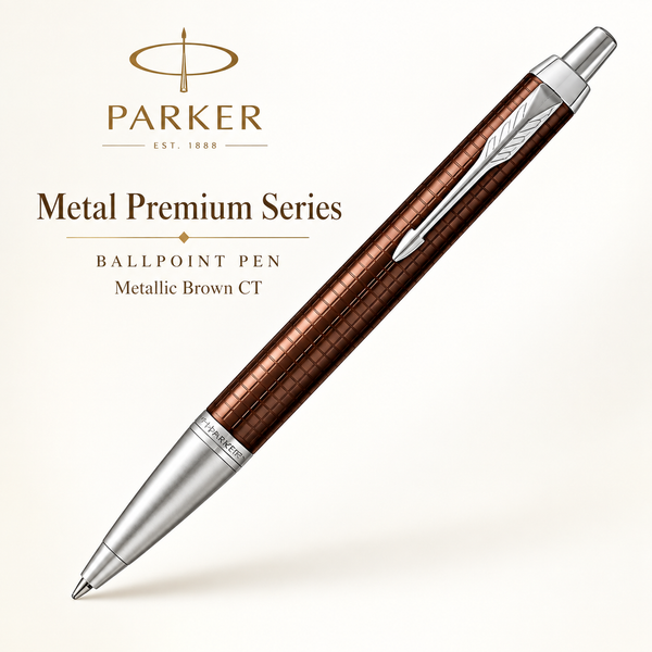 Parker Metal Premium Series Ballpoint Pen – Metallic Brown CT