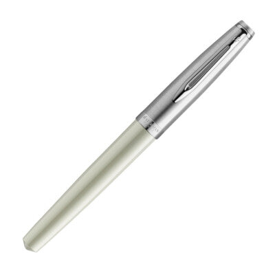Waterman Emblème Fountain Pen – Ivory Lacquer Chrome Trim (CT)