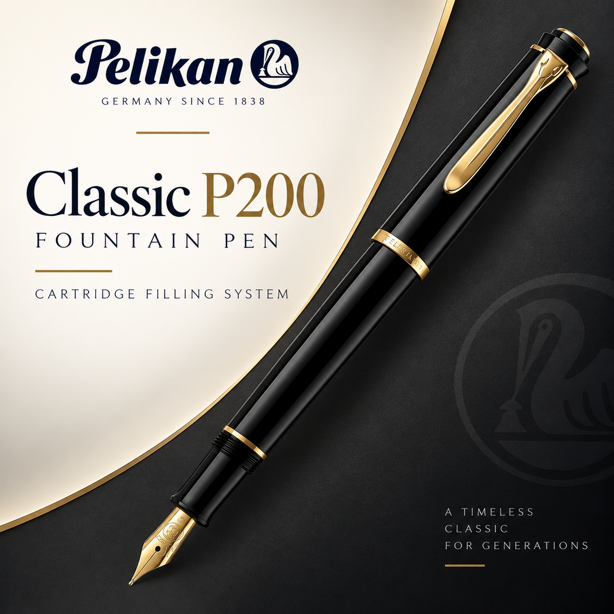 Pelikan Classic P200 Fountain Pen – Cartridge Filling System