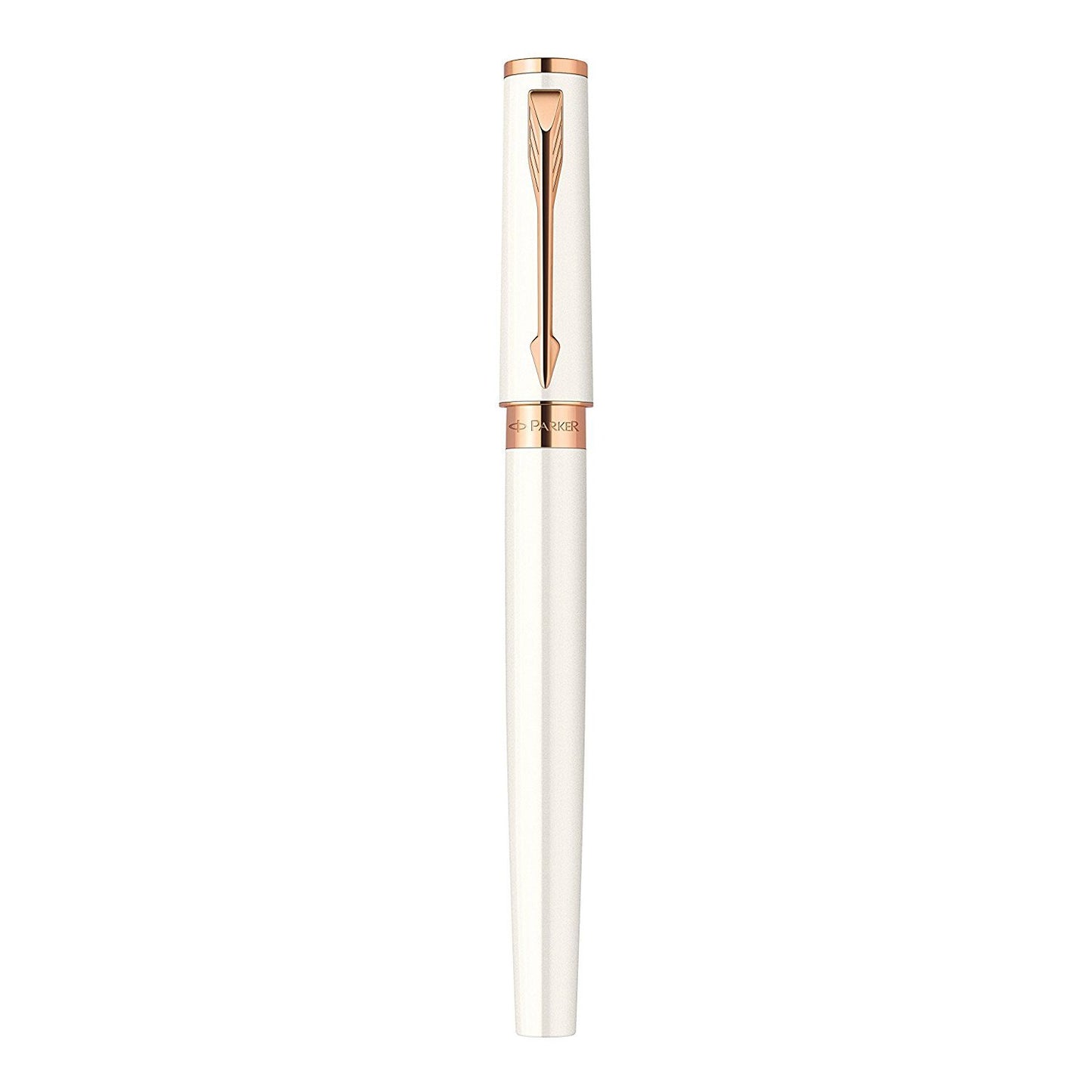 Parker Ingenuity Slim 5th Technology Rollerball Pen | Pearl & Pink Gold Trim, Fine