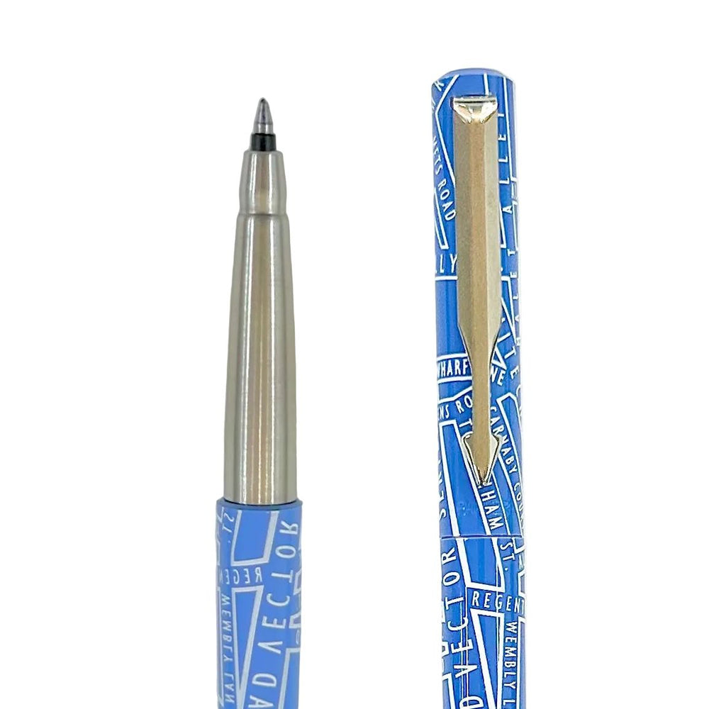 Parker Vector CT Rollerball Pen – UK Mania Road Edition | Blue & Black Ink | Made in UK