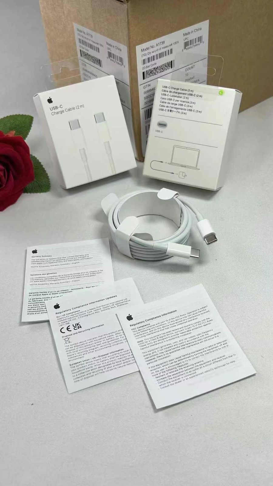 Apple USB-C to USB-C Charge Cable (2m) – MacBook Fast Charging Cable
